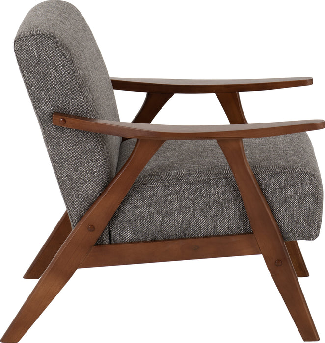Kendra Upholstered Accent Chair, Soft Grey Fabric