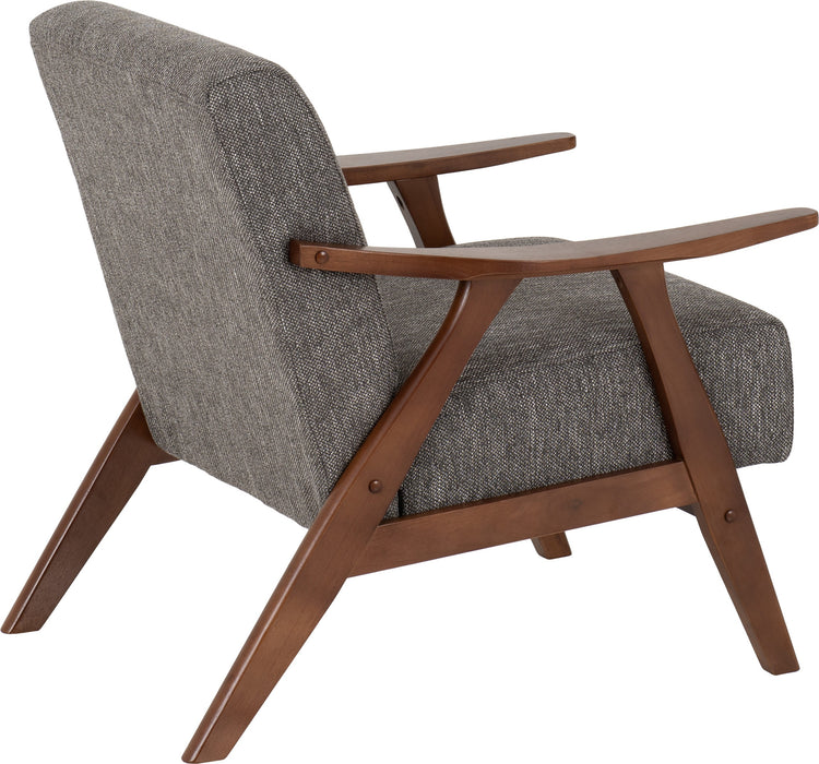 Kendra Upholstered Accent Chair, Soft Grey Fabric