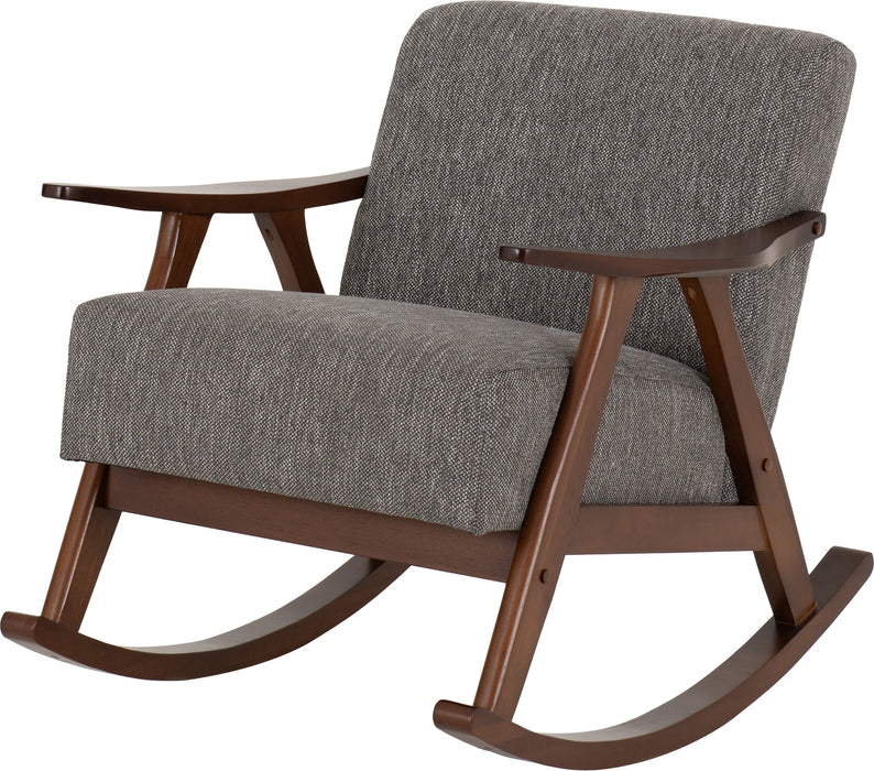 Kendra Rocking Chair, Soft Grey Fabric