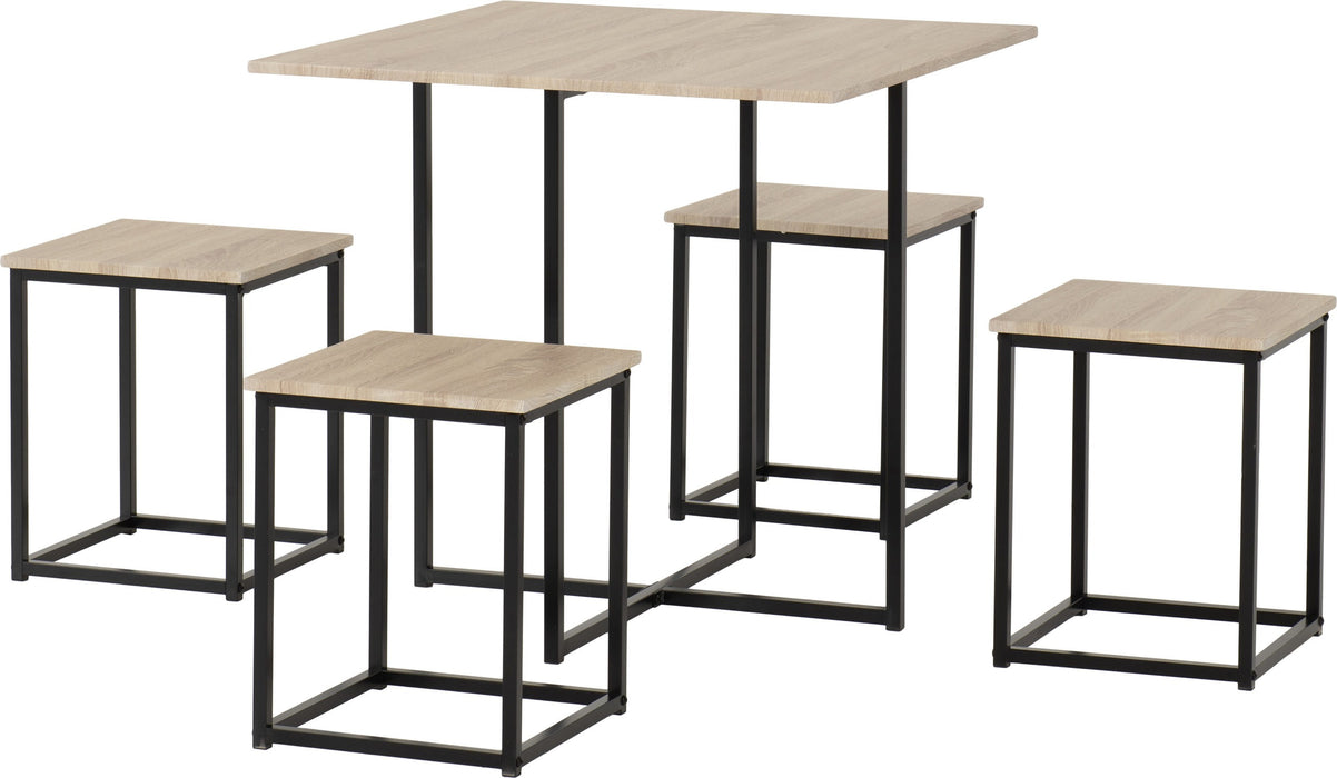 sonoma oak stowaway dining set 