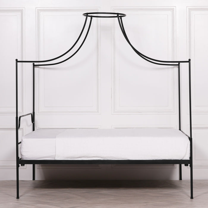 Black Iron 5ft King Size 4 Poster Bed