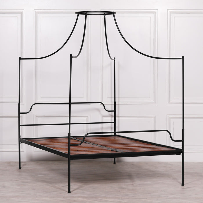 Black Iron 5ft King Size 4 Poster Bed