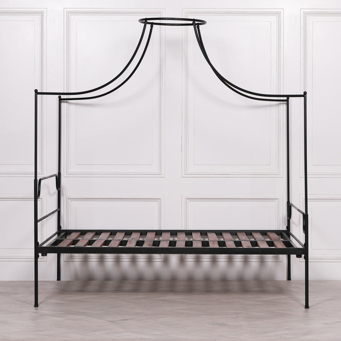 Black Iron 5ft King Size 4 Poster Bed