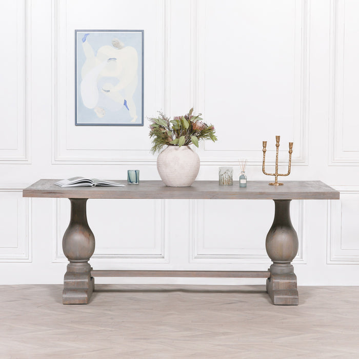 Wooden Rustic Rectangular Dining Table 210cm