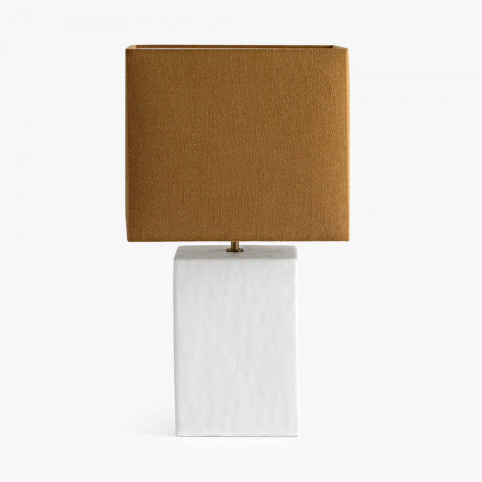 Lamp – Small Rectangular Gesso-Cheshire Furniture Outlet