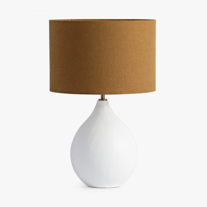 Lamp – Small Round Gesso-Cheshire Furniture Outlet