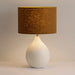 Lamp – Small Round Gesso-Cheshire Furniture Outlet