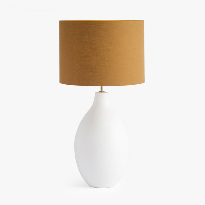 Lamp – Large Round Gesso-Cheshire Furniture Outlet