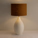 Lamp – Large Round Gesso-Cheshire Furniture Outlet