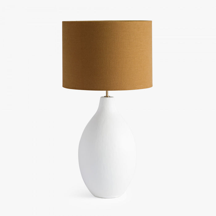 Lamp – Large Round Gesso-Cheshire Furniture Outlet