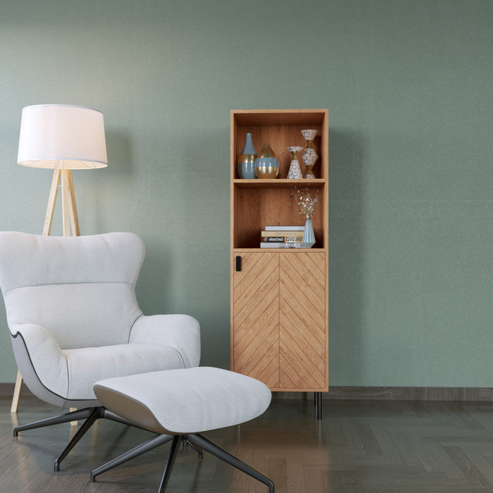 Leon 1 Door 2 Shelf Cabinet