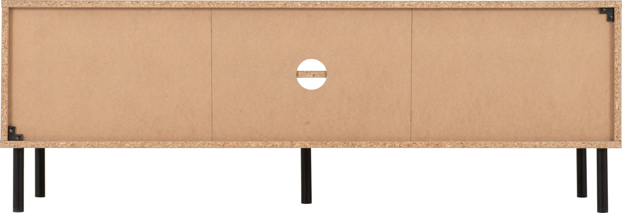 Leon 2 Door TV Unit, Oak Effect Finish