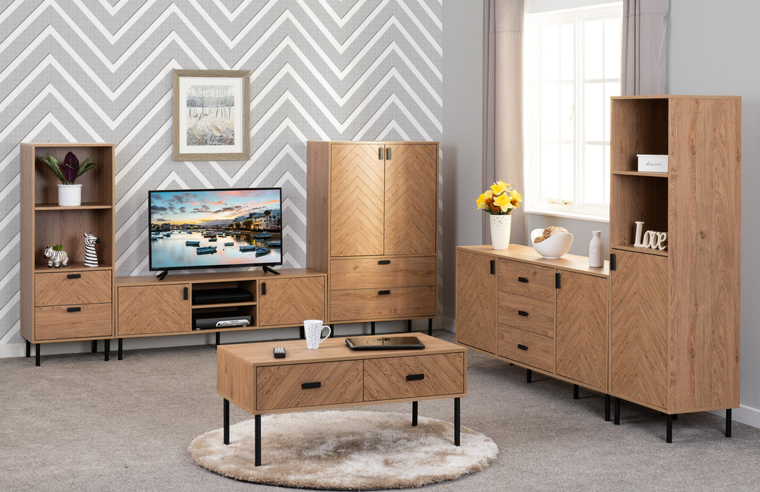 Leon 2 Drawer 2 Shelf Cabinet