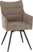 Lewis Carver Swivel Chair fawn brown beige fabric