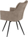 Lewis Carver Swivel Chair fawn fabric
