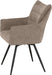 Lewis Carver Swivel Chair fawn fabric