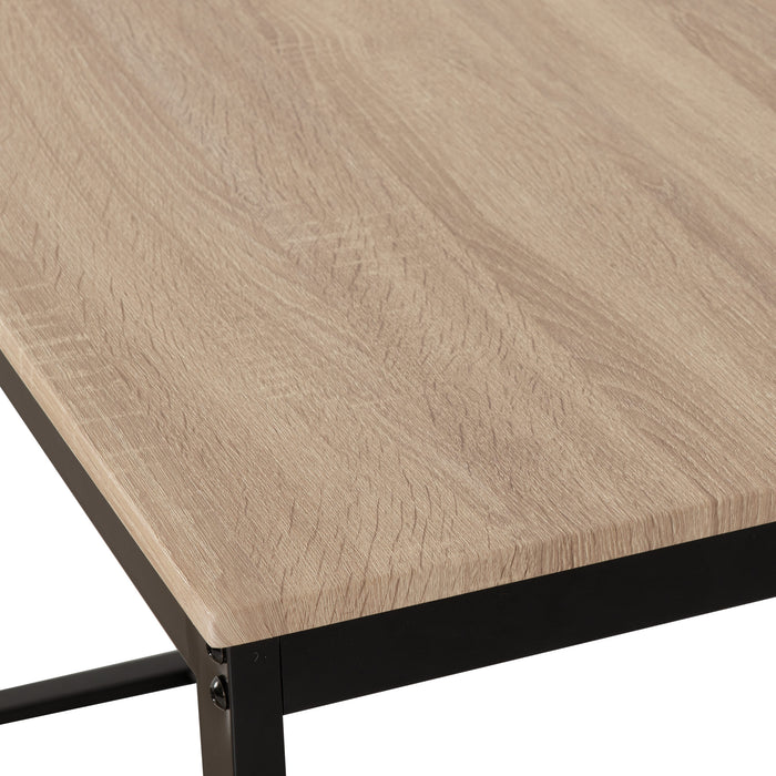 sonoama oak effect dining bench lincoln close up