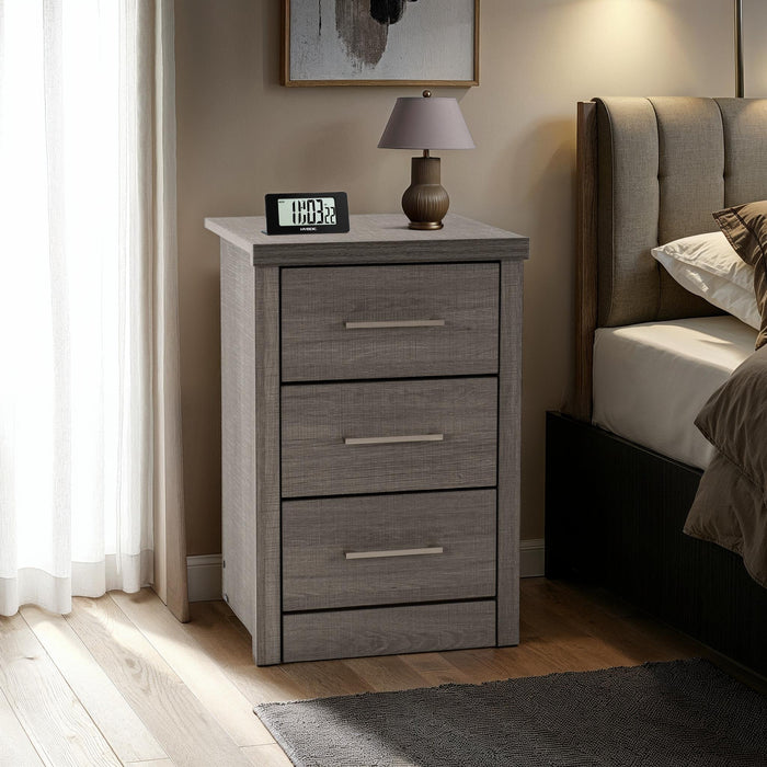 Lisbon 3 Drawer Bedside Chest