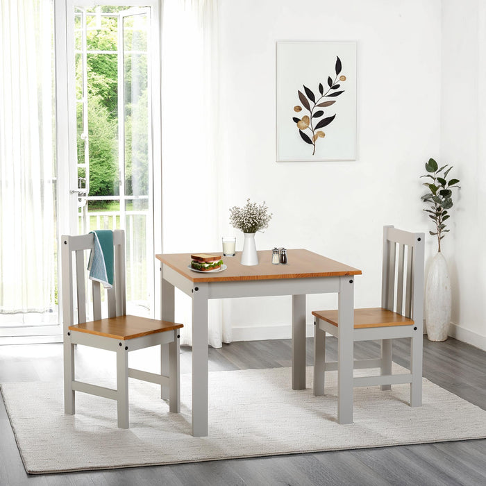 ludlow dining set grey and oak 