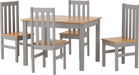grey oak dining set 