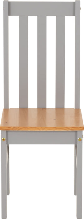 grey oak dining chair