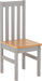 grey oak dining chair