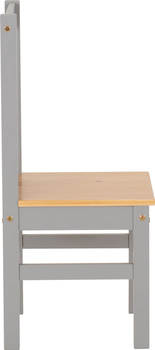 grey oak dining chair