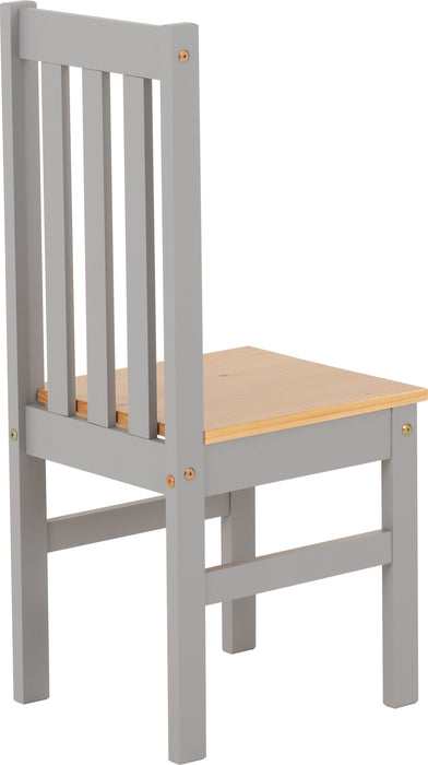 grey oak dining chair