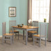grey oak dining set 