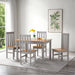 grey oak dining set 