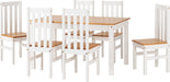 white oak dining set