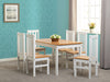 white oak dining set