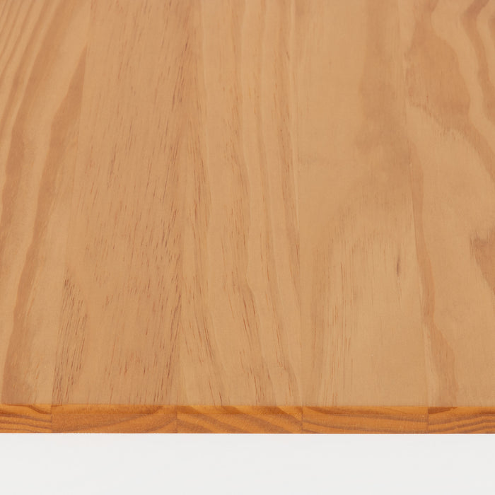 white oak dining table close up