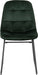 emerald green dining chair front view