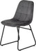 grey velvet dining chair