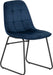velvet blue dining chair