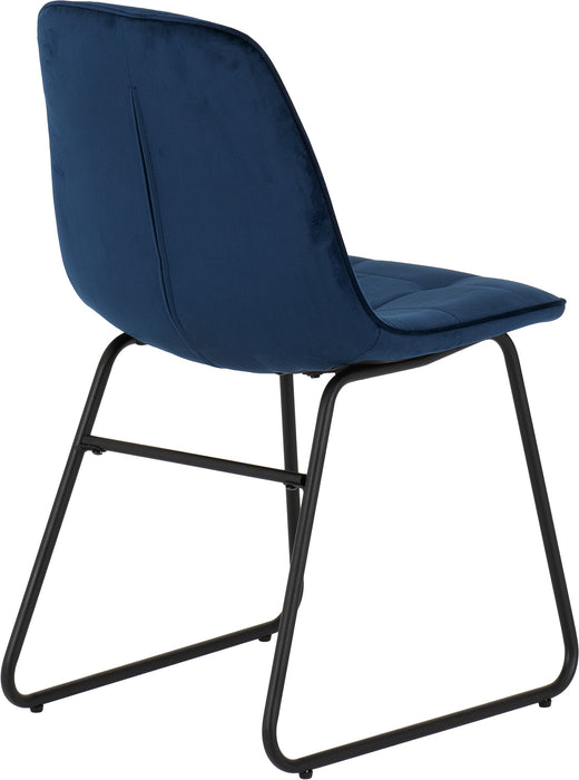 lukas dining chair in sapphire blue