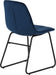 lukas dining chair in sapphire blue