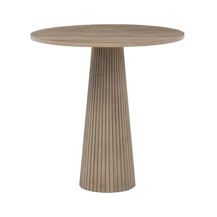 Leckford Ribbed Occasional Table | Aged Oak-Cheshire Furniture Outlet