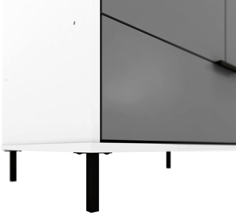 Madrid 2 Door 1 Drawer Mirrored Wardrobe