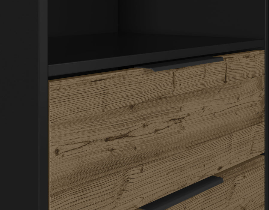 Madrid Wooden Bookcase, Black