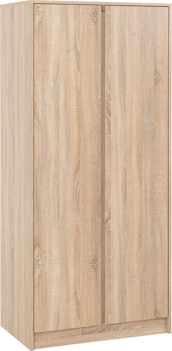 Malvern 2 Door Wardrobe Bedroom Set - Sonoma Oak Effect