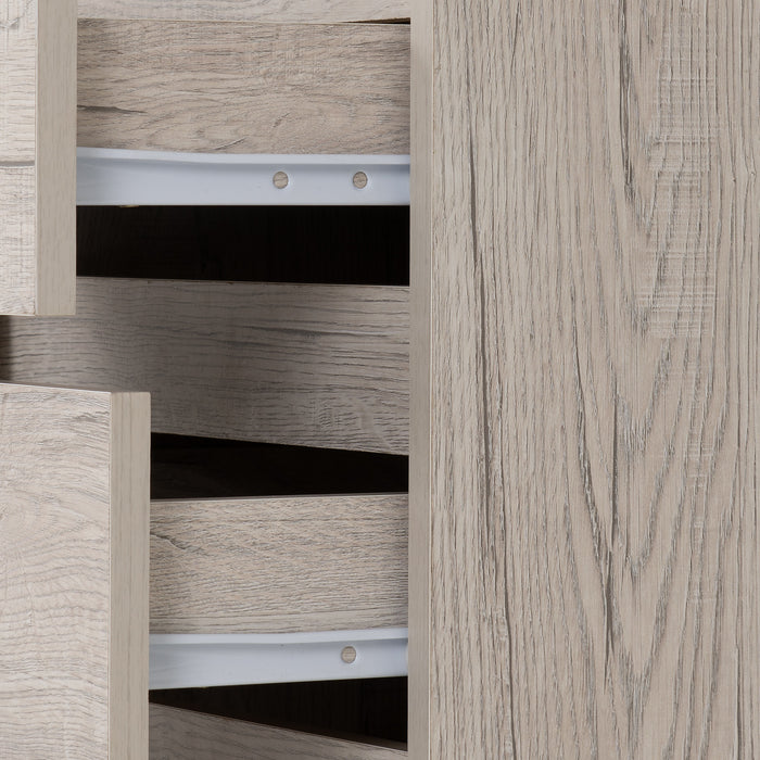 Malvern 3 Drawer Bedside Table – Urban Snow