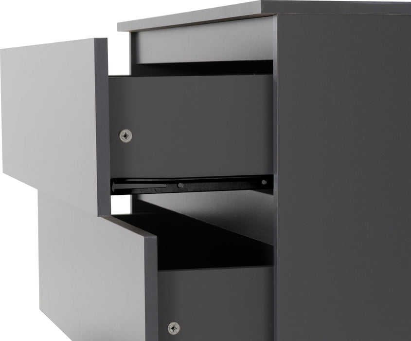 Malvern 3 Drawer Chest - Grey