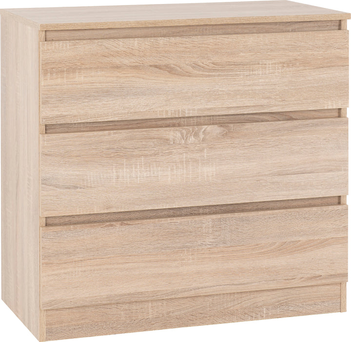 Malvern 3 Drawer Chest – Sonoma Oak Effect