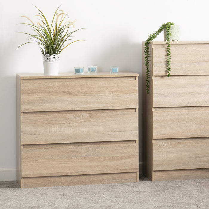 Malvern 3 Drawer Chest – Sonoma Oak Effect