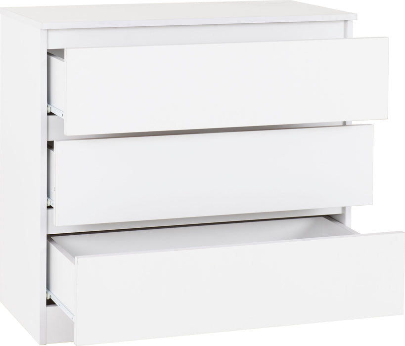 Malvern 3 Drawer Chest – White