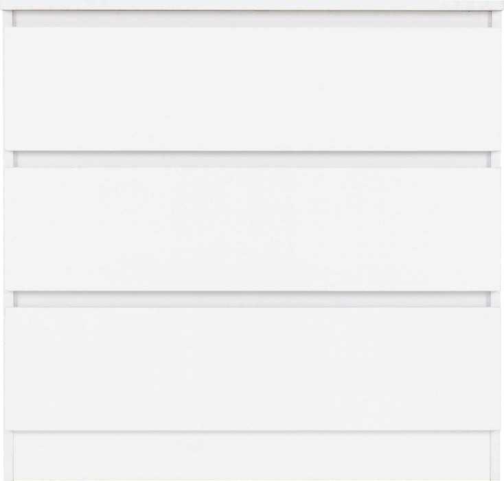 Malvern 3 Drawer Chest – White