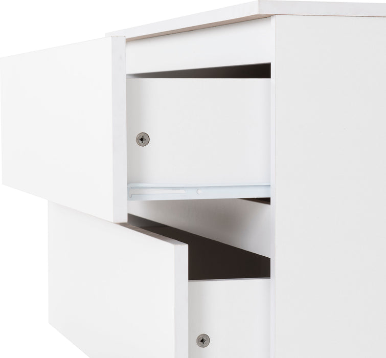 Malvern 3 Drawer Chest – White
