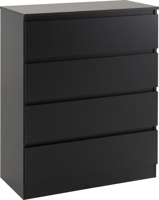 Malvern 2 Door Wardrobe Bedroom Set - Black